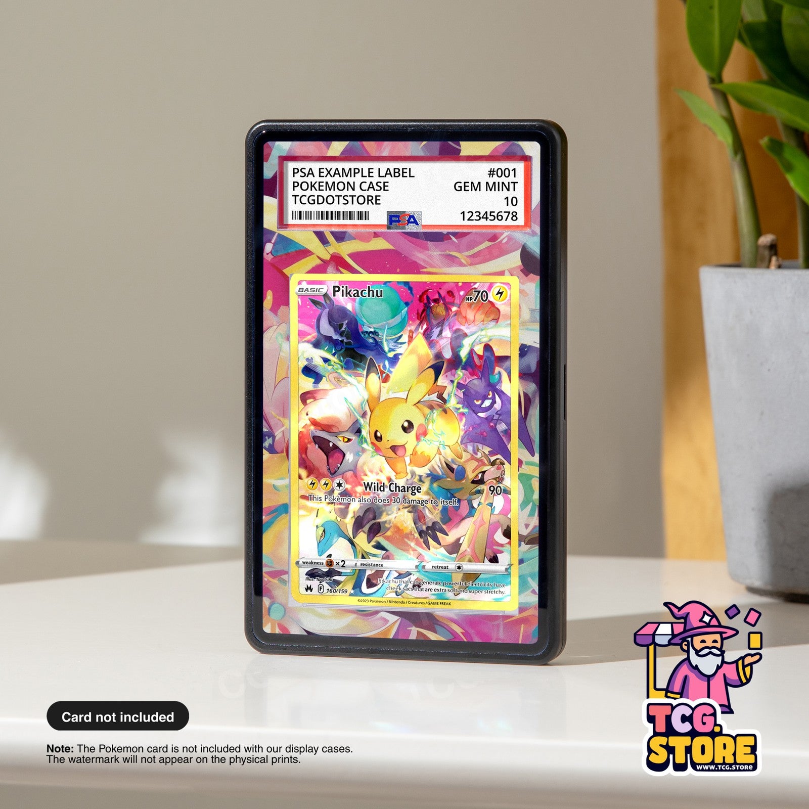 Pikachu Secret 160/159 - Crown Zenith | Pokémon Graded Extended Artwork Display
