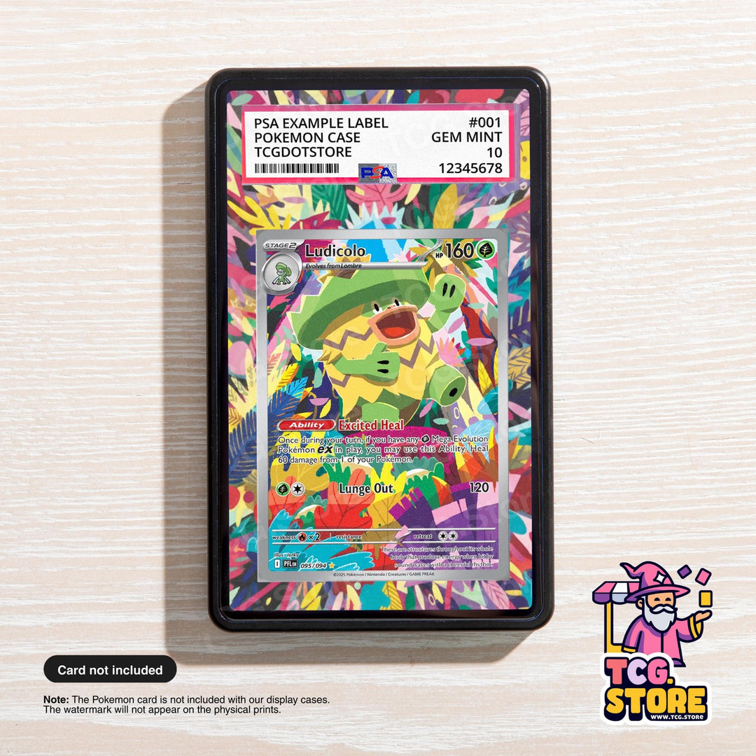 Ludicolo 095/094 | Pokémon PSA / CGC Graded Card Case Extended Artwork Display