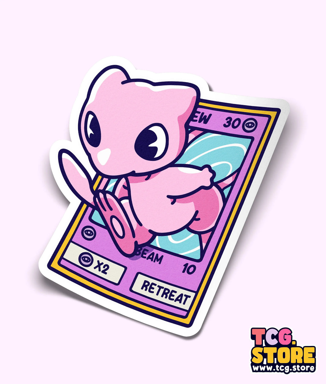 Mew Pokemon Sticker