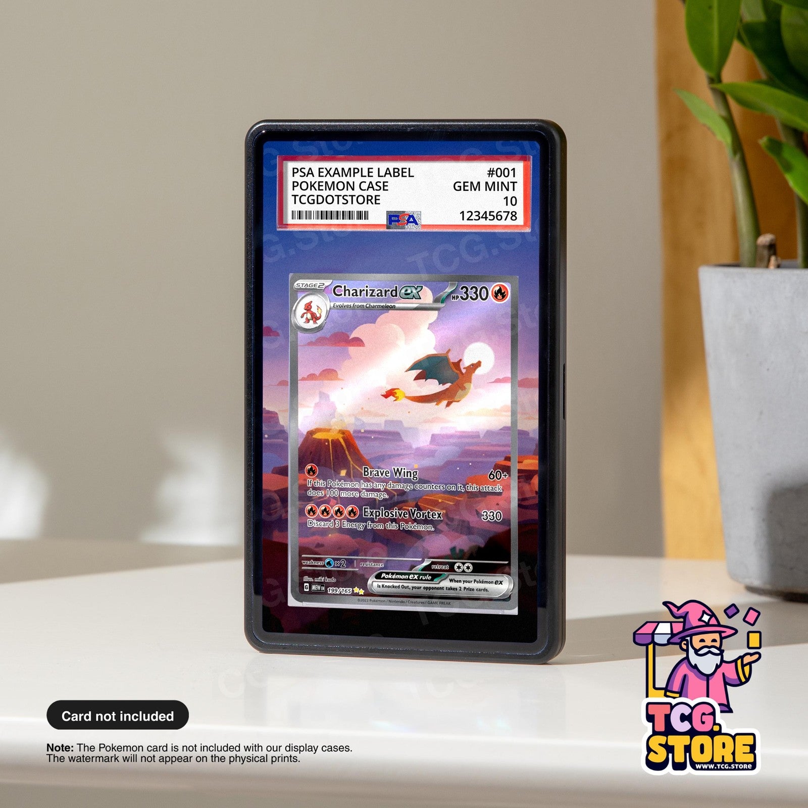 Charizard Ex 199/165 | Pokémon PSA / CGC Graded Card Case Extended Artwork Case