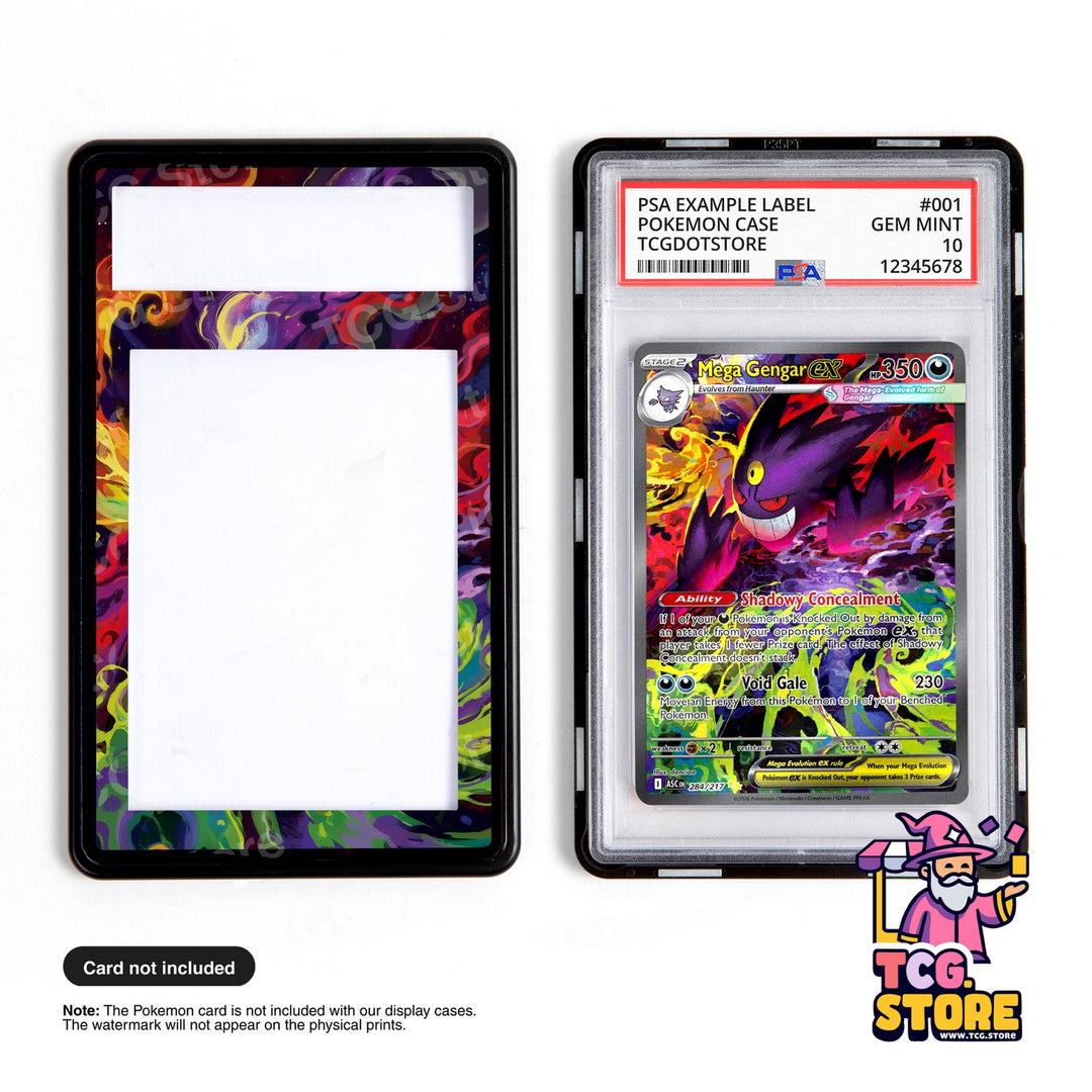 Mega Gengar Ex 284/217 - Ascended Heroes | Pokémon Graded Extended Art Display