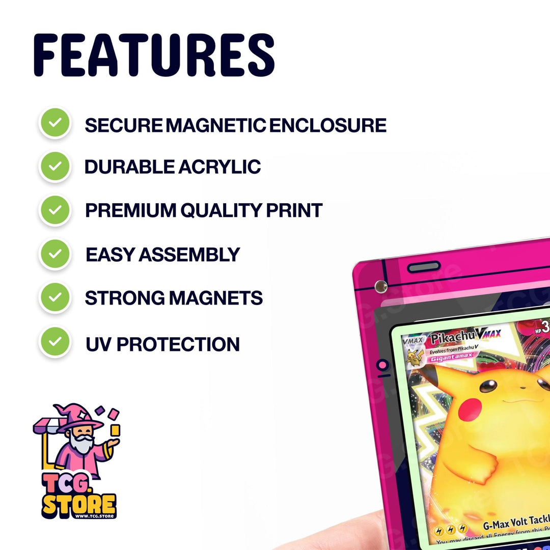 Ash & Pikachu Pink Gameboy Color Pokémon Extended Art Display - TCG.Store - TCGDotStore
