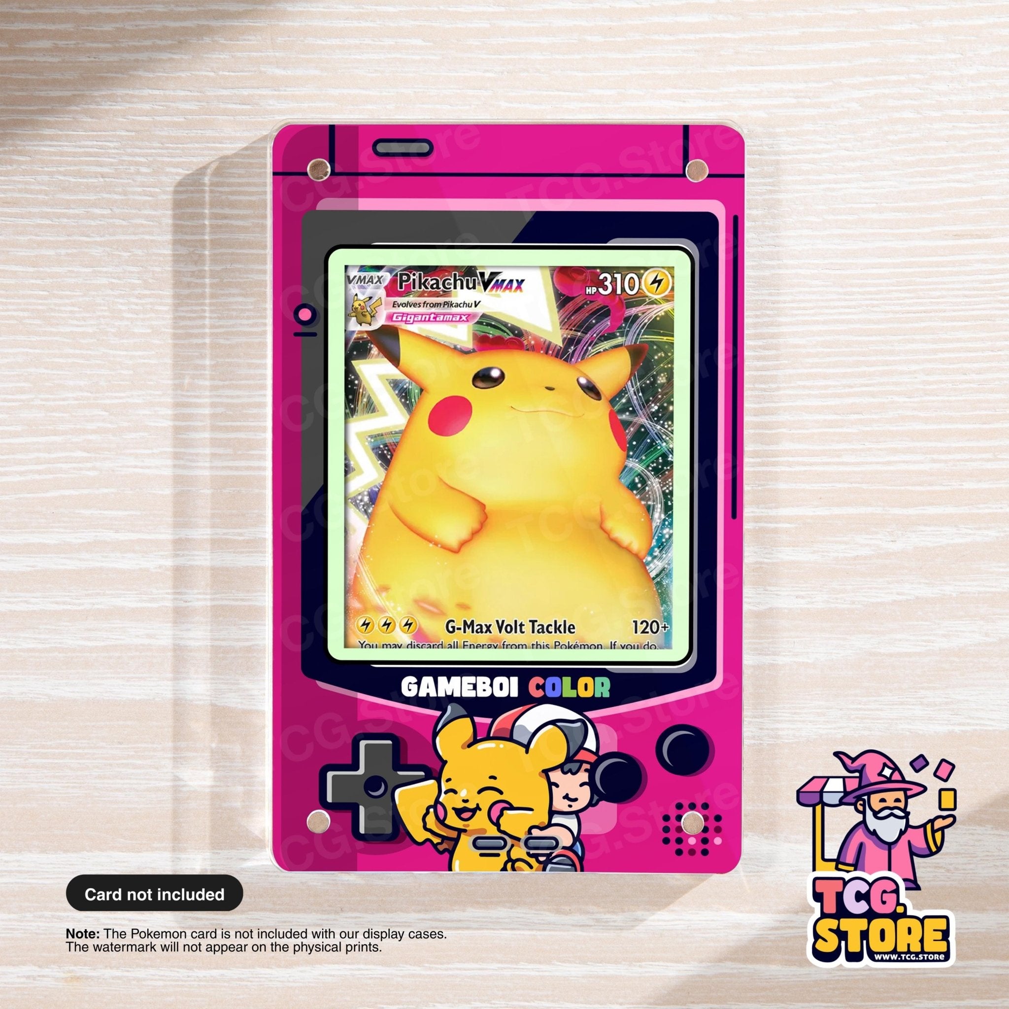 Ash & Pikachu Pink Gameboy Color Pokémon Extended Art Display - TCG.Store - TCGDotStore