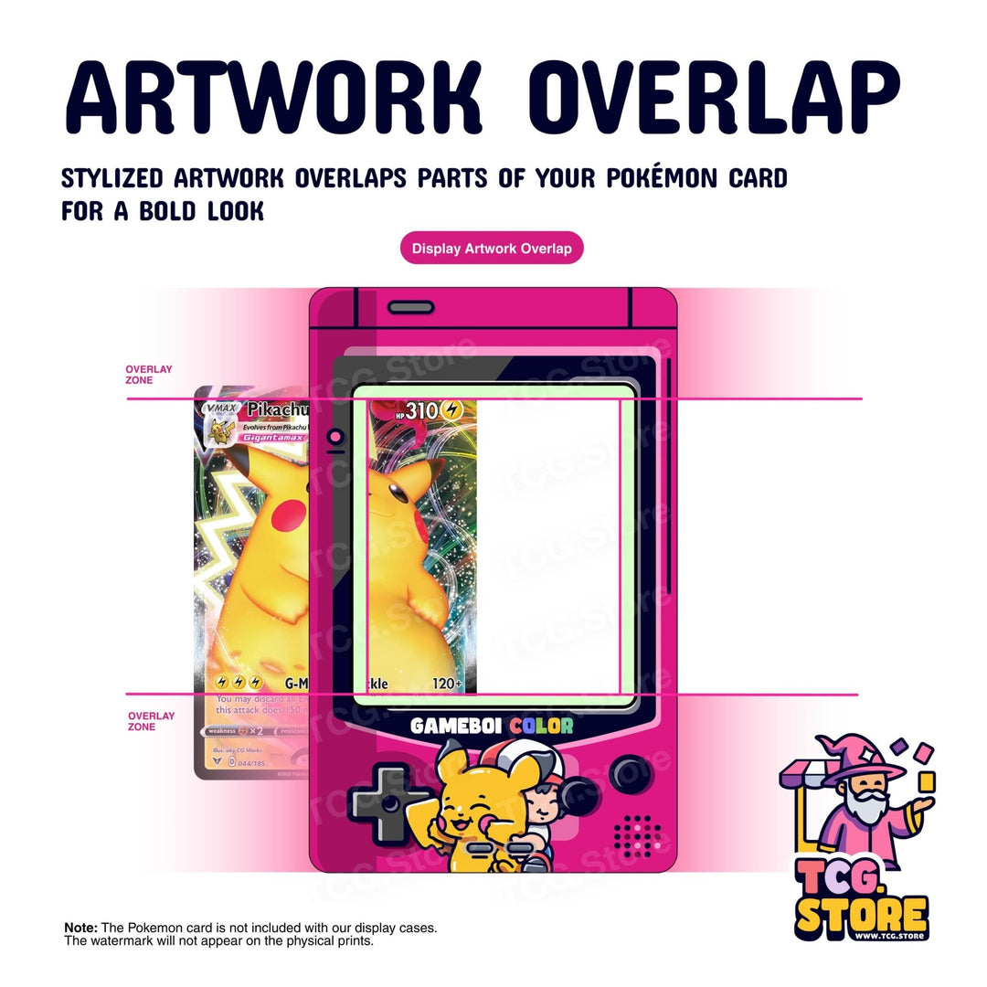 Ash & Pikachu Pink Gameboy Color Pokémon Extended Art Display - TCG.Store - TCGDotStore