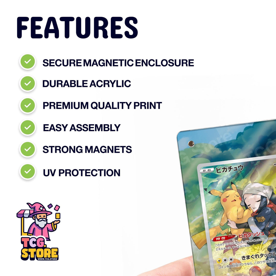 a close-up of a Pokémon trading card, highlighting its design and features.