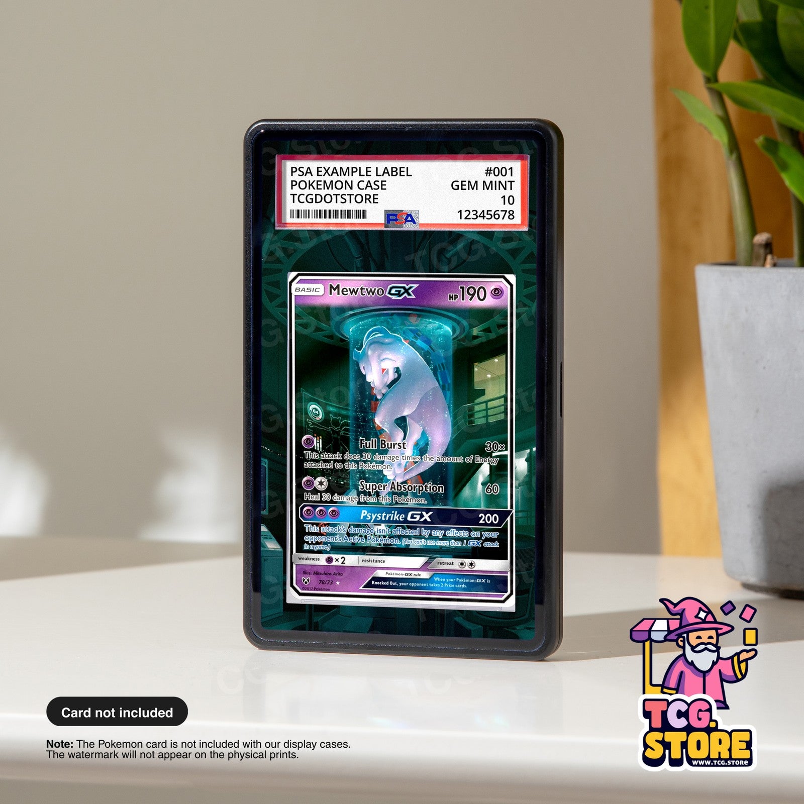 Mewtwo GX 078/73 | Pokémon Graded Case Extended Artwork Display