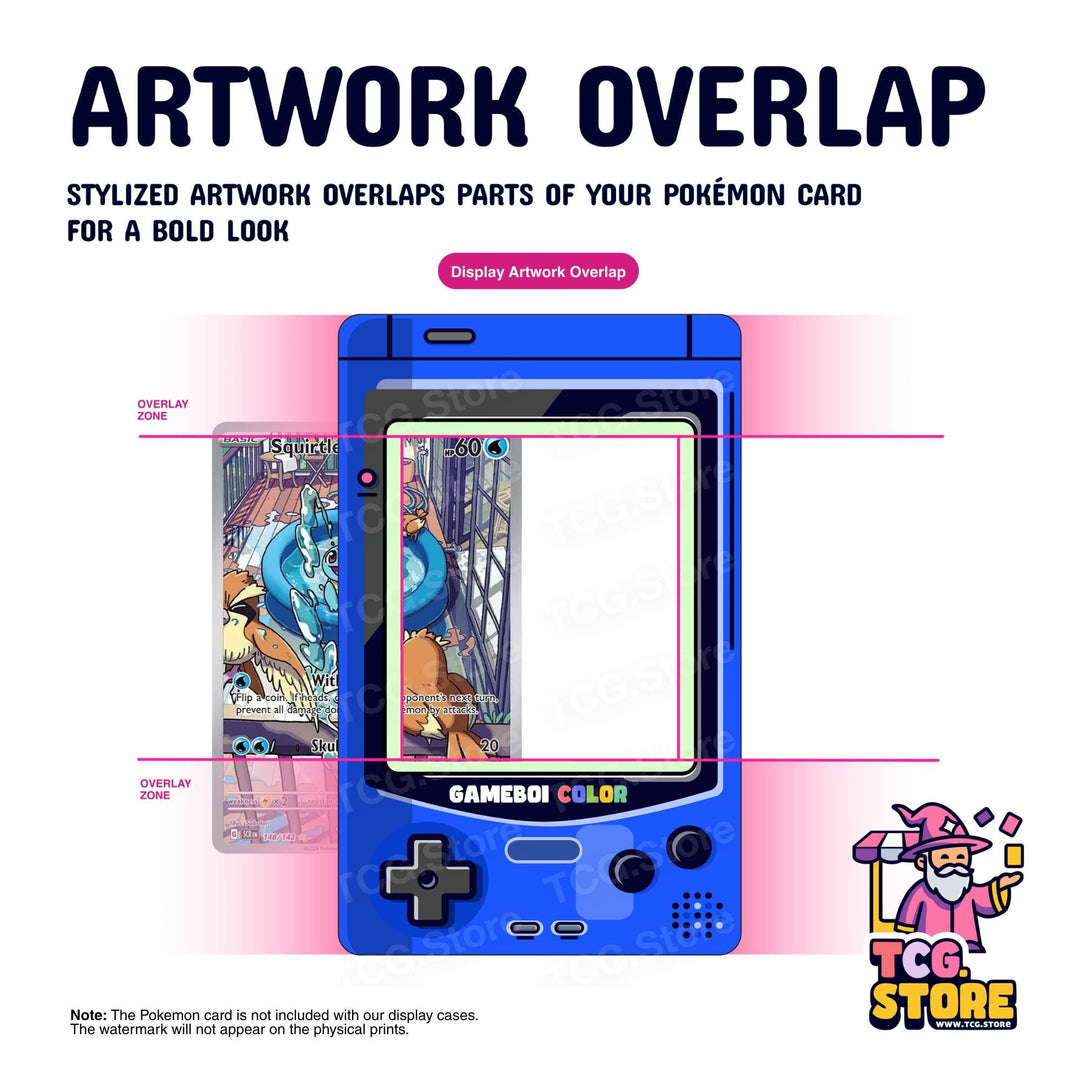 Blue Gameboy Color Pokémon Extended Art Display - TCG.Store - TCGDotStore