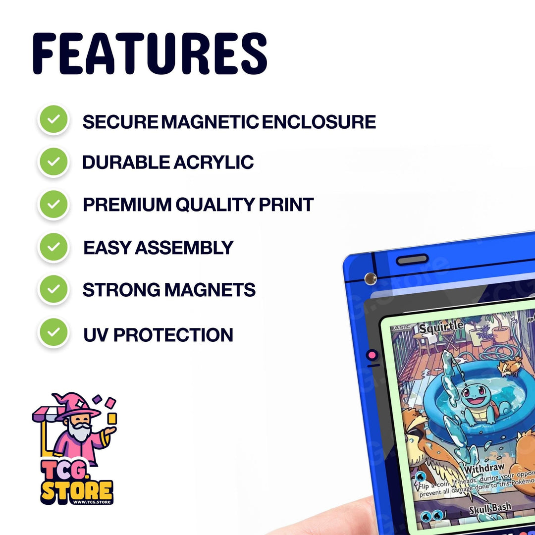 Blue Gameboy Color Pokémon Extended Art Display - TCG.Store - TCGDotStore