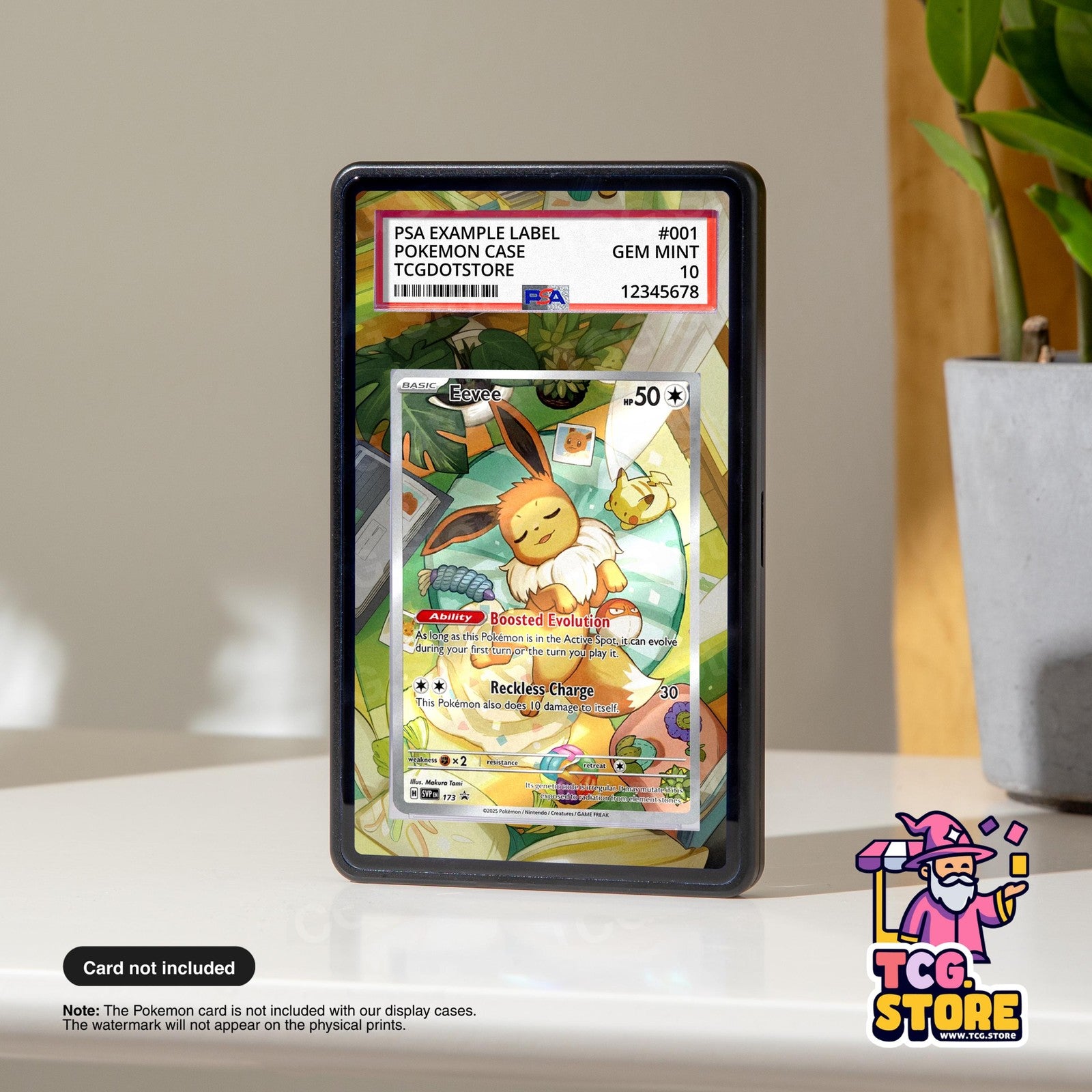 Eevee 173 Promo | Pokémon PSA / CGC Graded Card Case Extended Artwork Display
