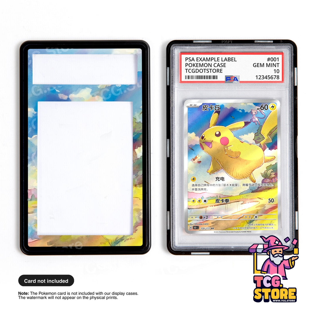 Pikachu 170/151 - Chinese 151 | Pokémon Graded Case Extended Artwork Display