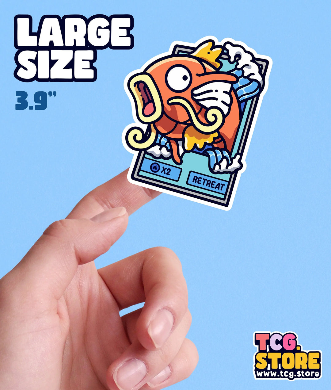 Magikarp Pokemon Card Sticker