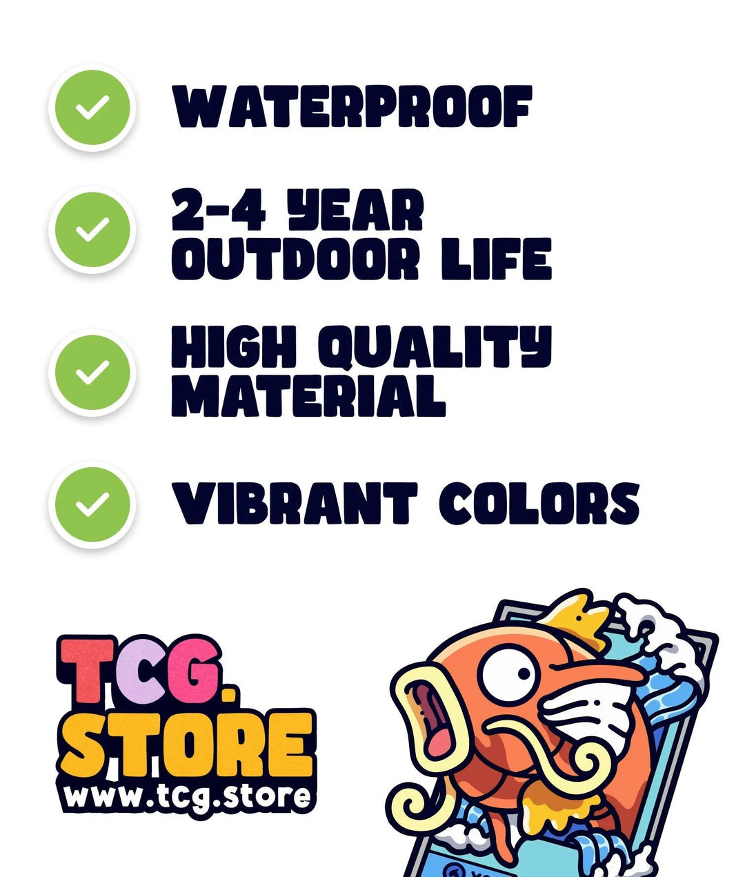 Magikarp Pokemon Card Sticker