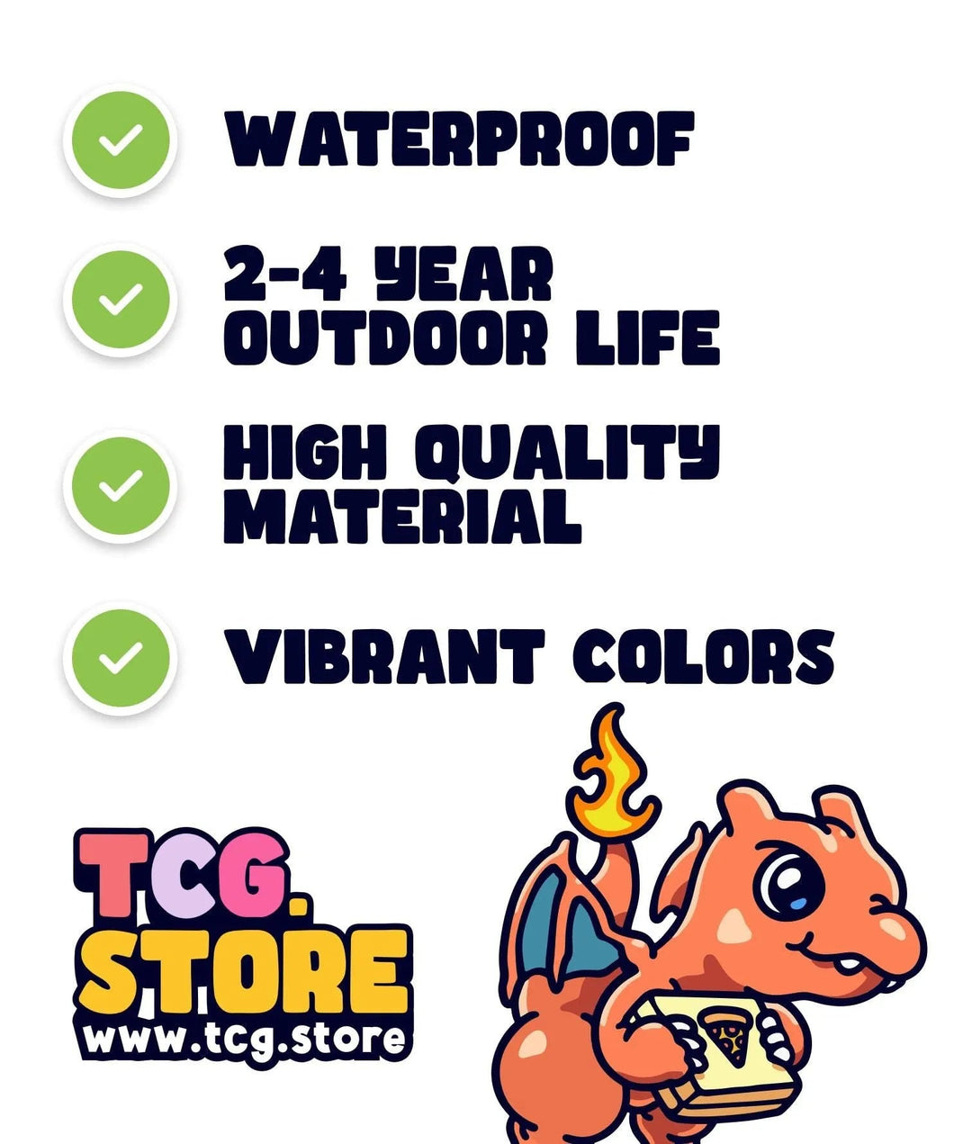 Charizard Pokemon Sticker: Pizza Delivery - TCG.Store - TCGDotStore
