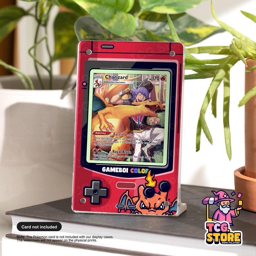 Charizard Red Gameboy Color Pokémon Extended Art Display - TCG.Store - TCGDotStore
