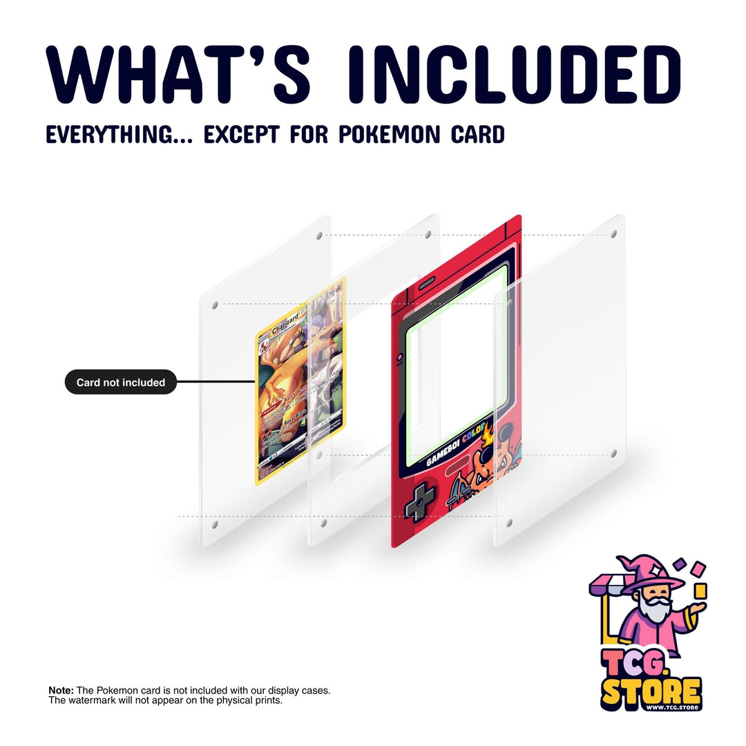 Charizard Red Gameboy Color Pokémon Extended Art Display - TCG.Store - TCGDotStore