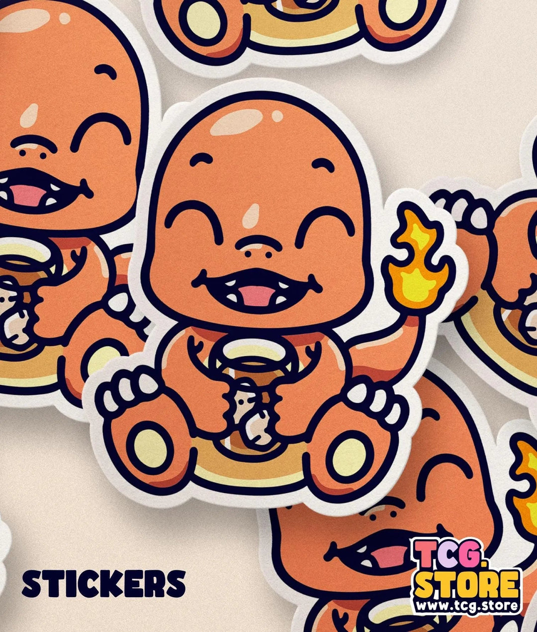Charmander Boba Tea Sticker - TCG.Store - TCGDotStore