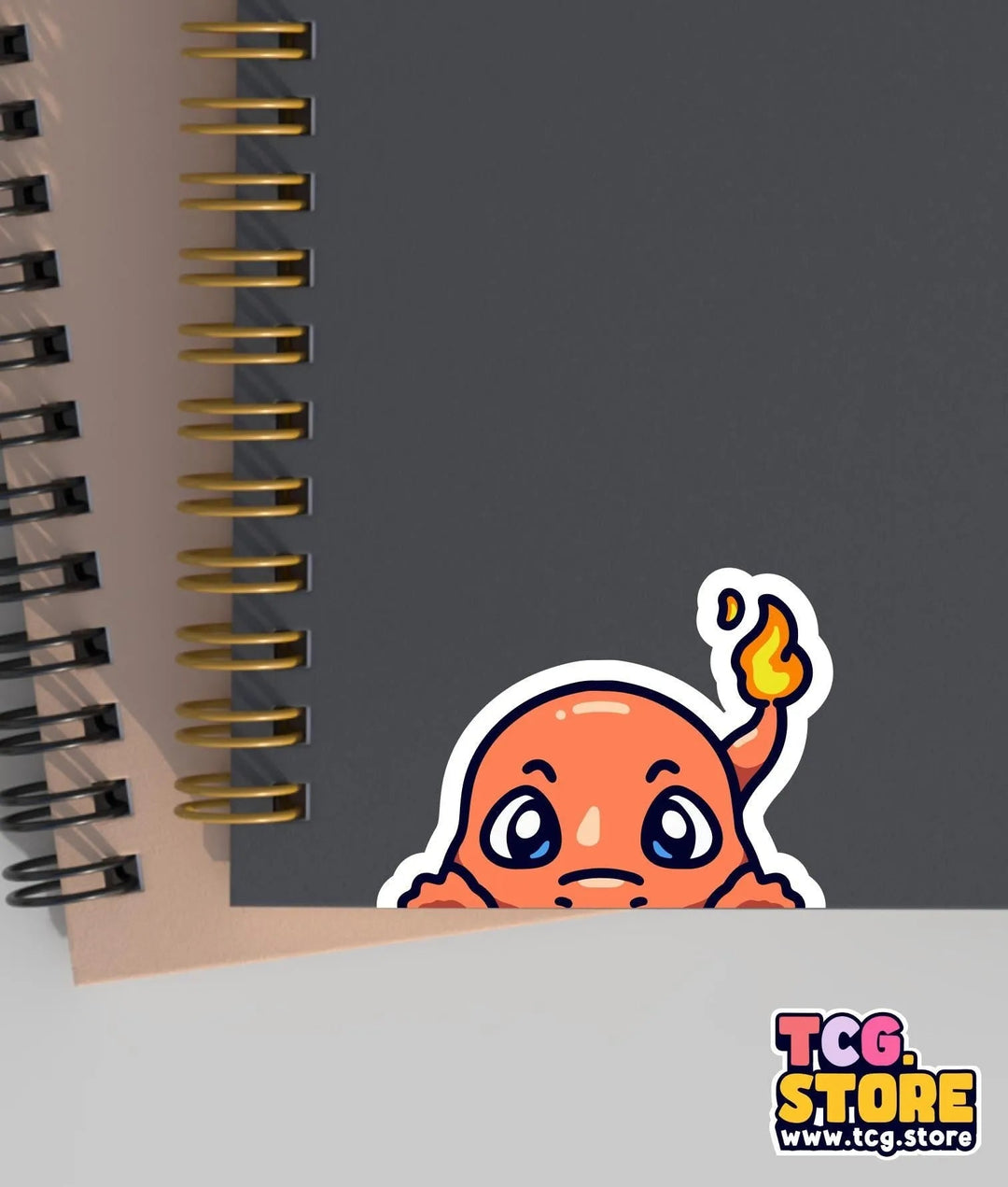 Charmander Peeking Pokemon Sticker - TCG.Store - TCGDotStore