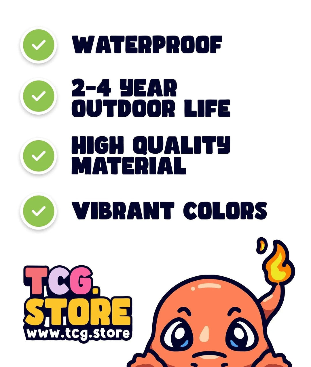 Charmander Peeking Pokemon Sticker - TCG.Store - TCGDotStore