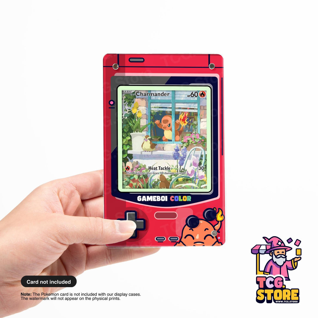 Charmander Red Gameboy Color Pokémon Extended Art Display - TCG.Store - TCGDotStore