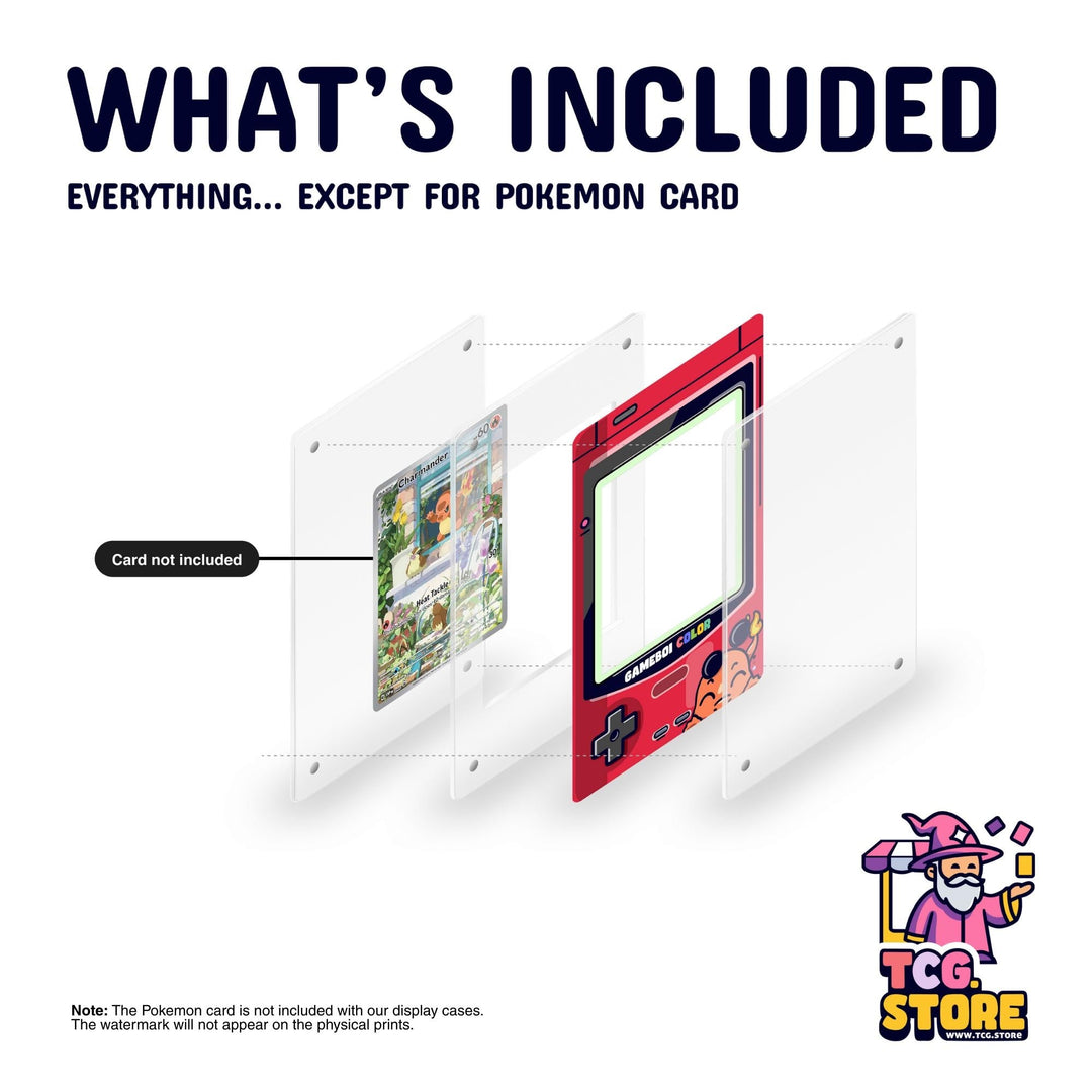 Charmander Red Gameboy Color Pokémon Extended Art Display - TCG.Store - TCGDotStore