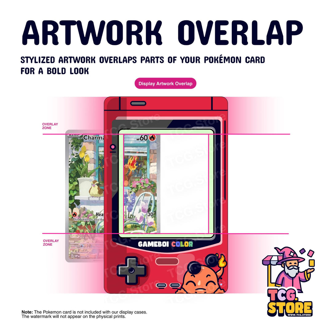 Charmander Red Gameboy Color Pokémon Extended Art Display - TCG.Store - TCGDotStore