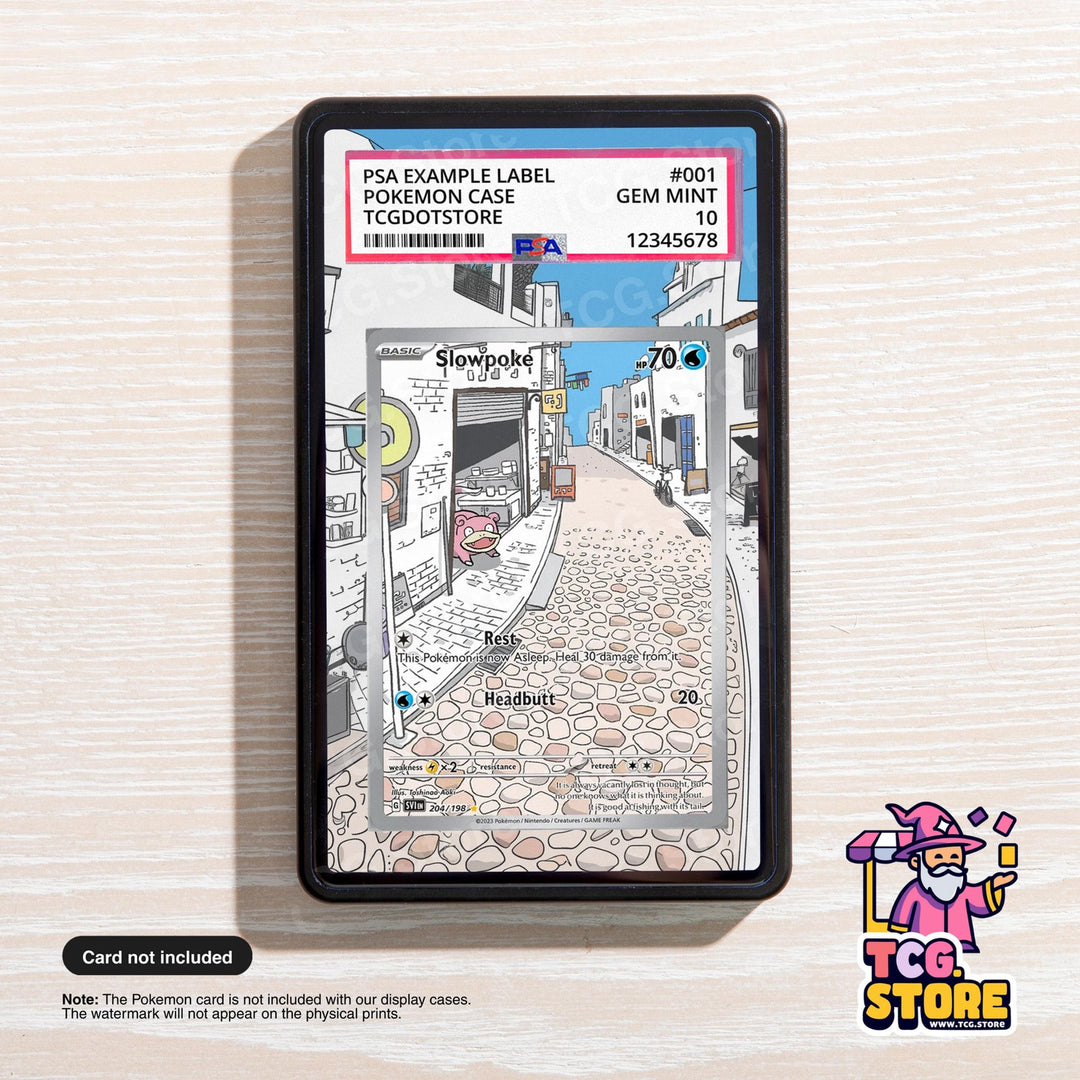 Slowpoke 204/198 | Pokémon PSA / CGC Graded Card Case Extended Artwork Display