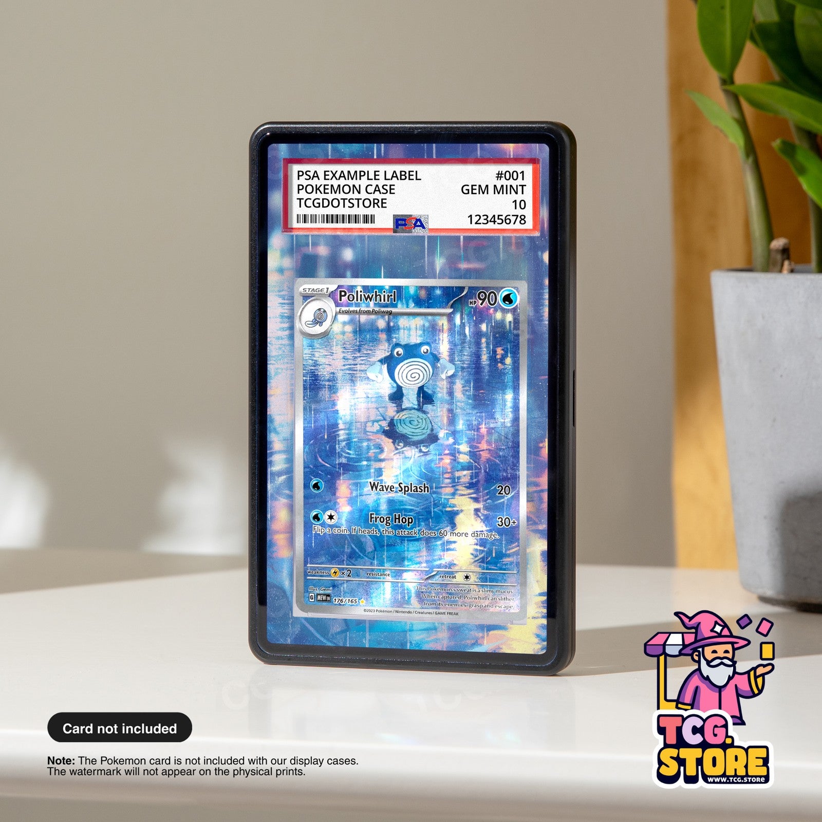 Poliwhirl 176/165 - 151 | Pokémon Graded Case Extended Art Display