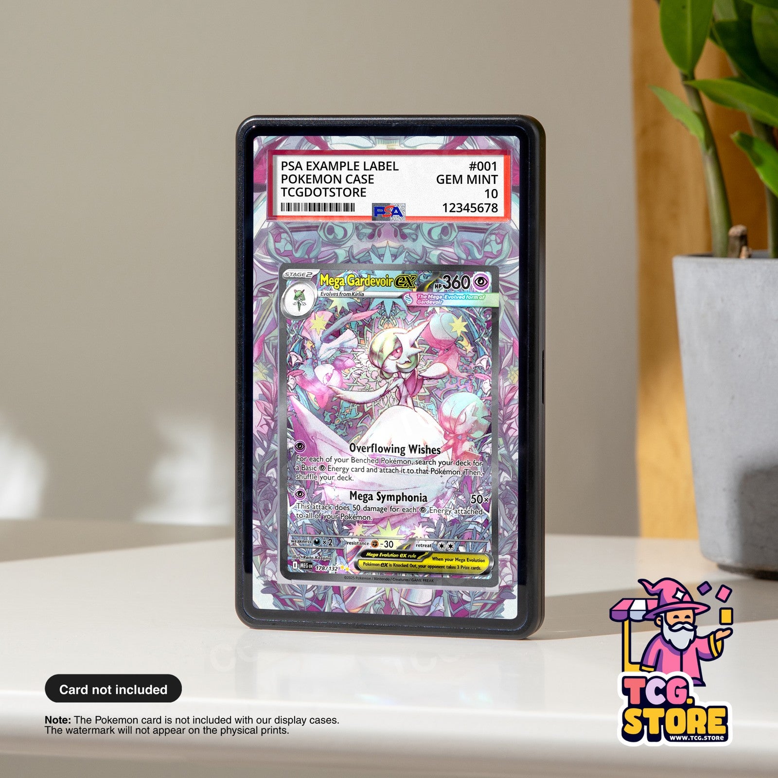 Mega Gardevoir Ex 178/132 Pokémon PSA Graded Card Case Extended Artwork Display