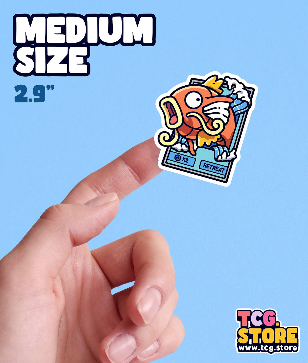 Magikarp Pokemon Card Sticker