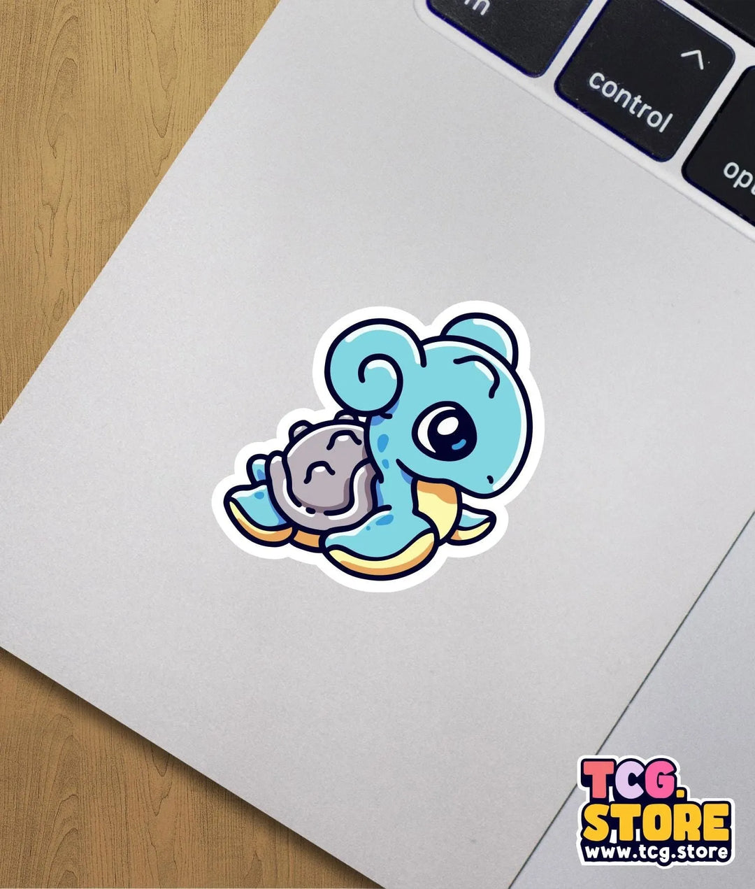 a sticker of an elephant holding a mouse