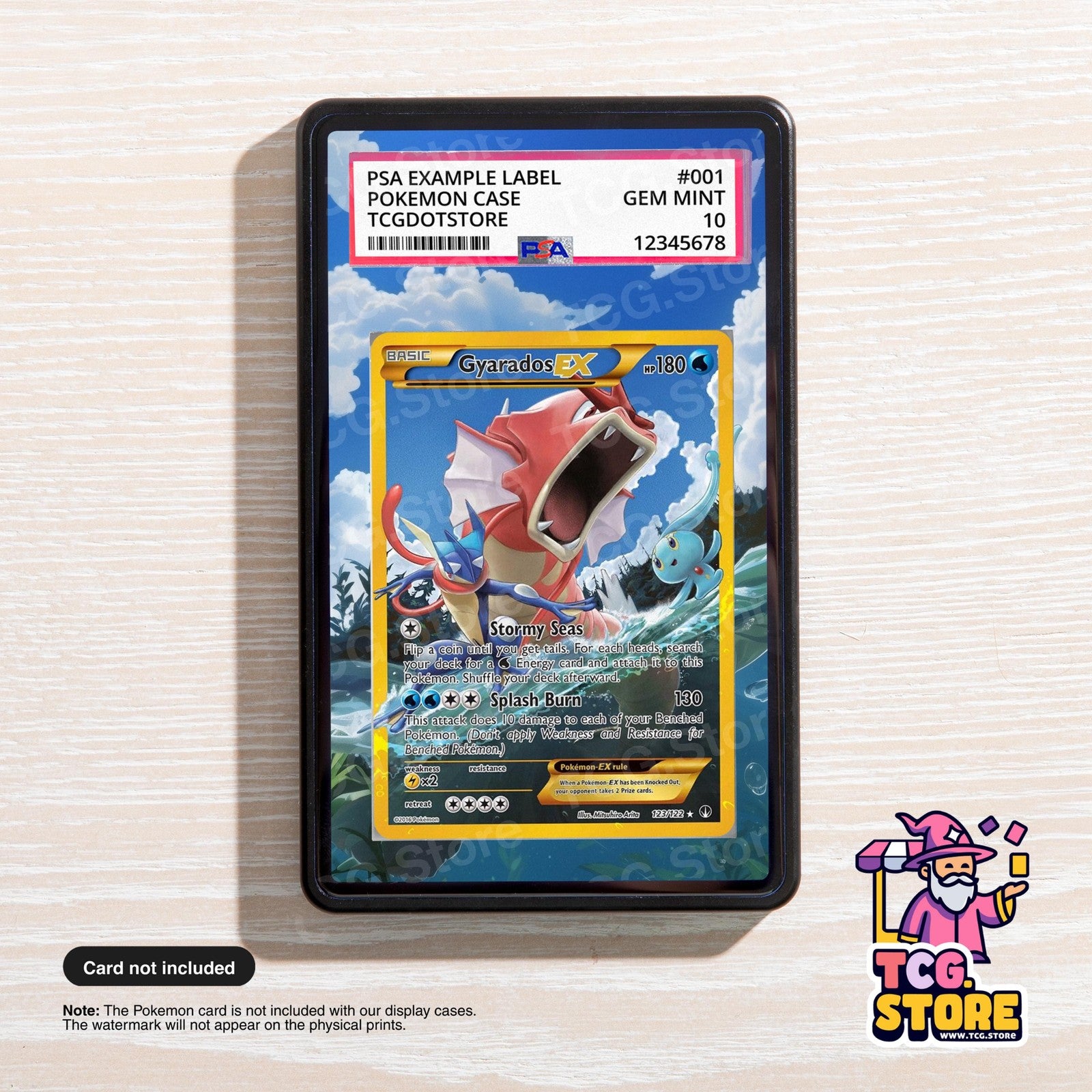 Gyarados EX 123 | Pokémon PSA / CGC Graded Card Case Extended Artwork Display