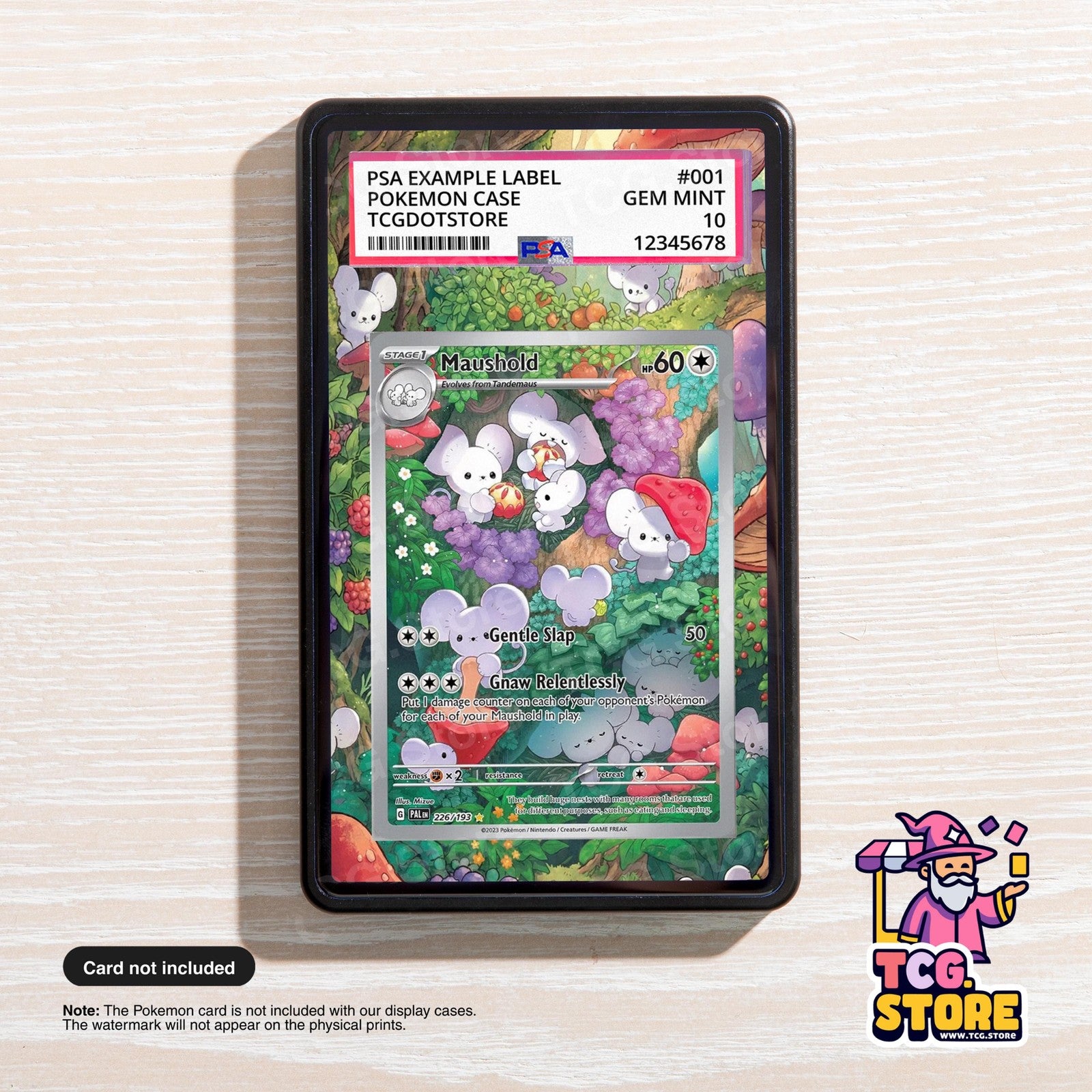 Maushold 226/193 | Pokémon PSA / CGC Graded Card Case Extended Artwork Display
