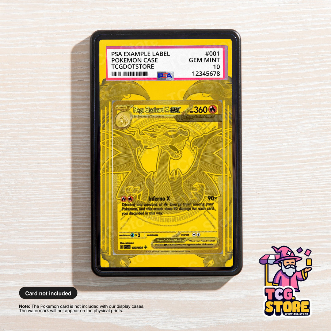 Mega Charizard X Ex 130/094 | Pokémon Graded Case Extended Art Display