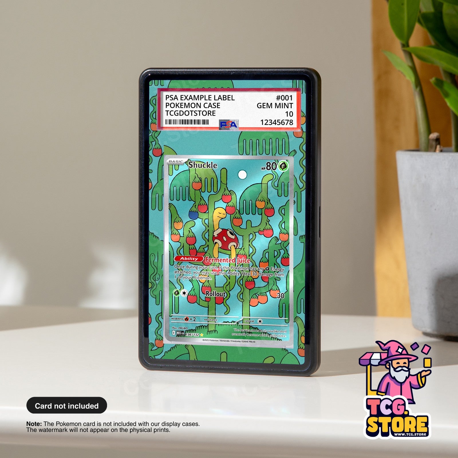 Shuckle 136/132 - Mega Evolution | Pokémon Graded Case Extended Art Display