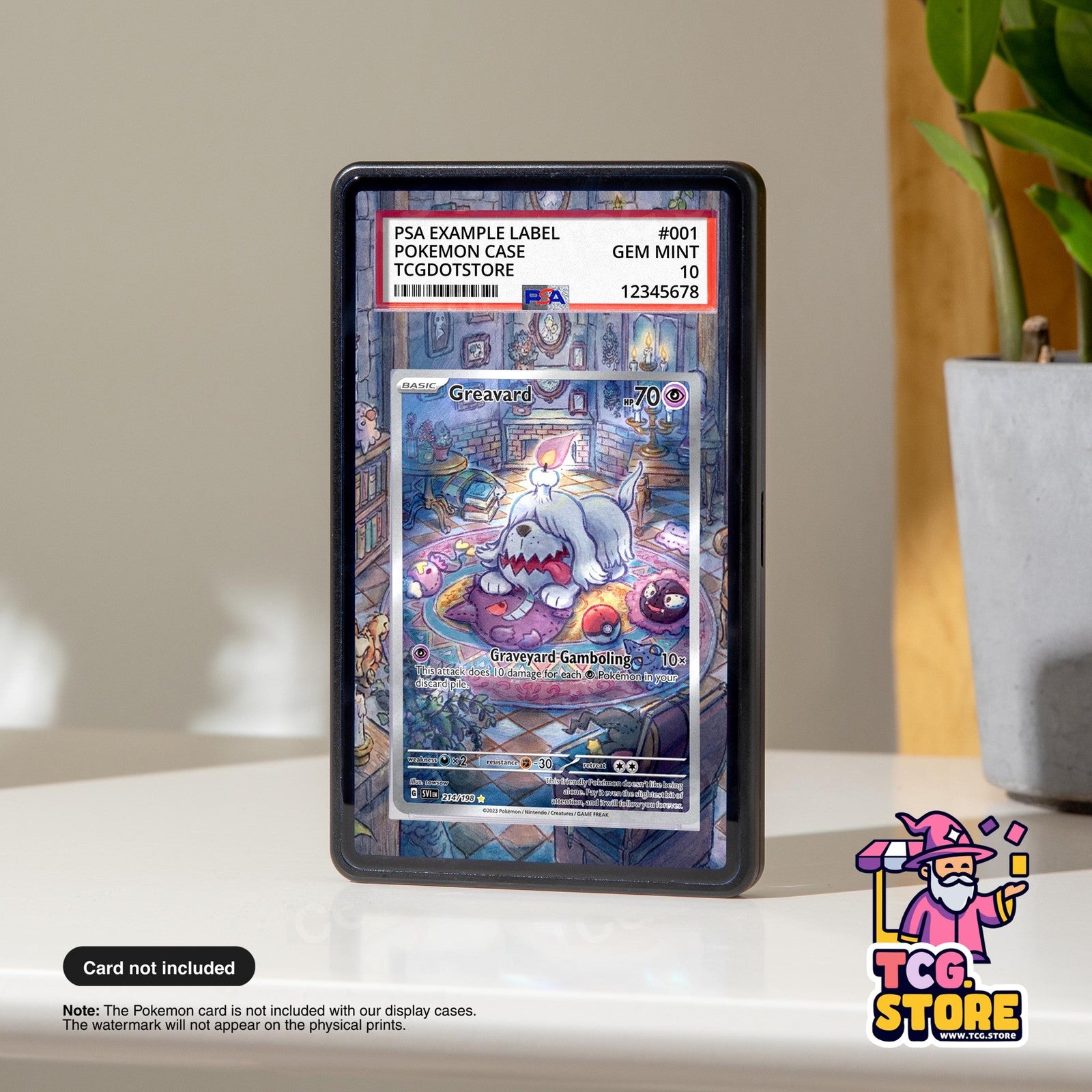 Greavard 214/198 | Pokémon PSA / CGC Graded Card Case Extended Artwork Display