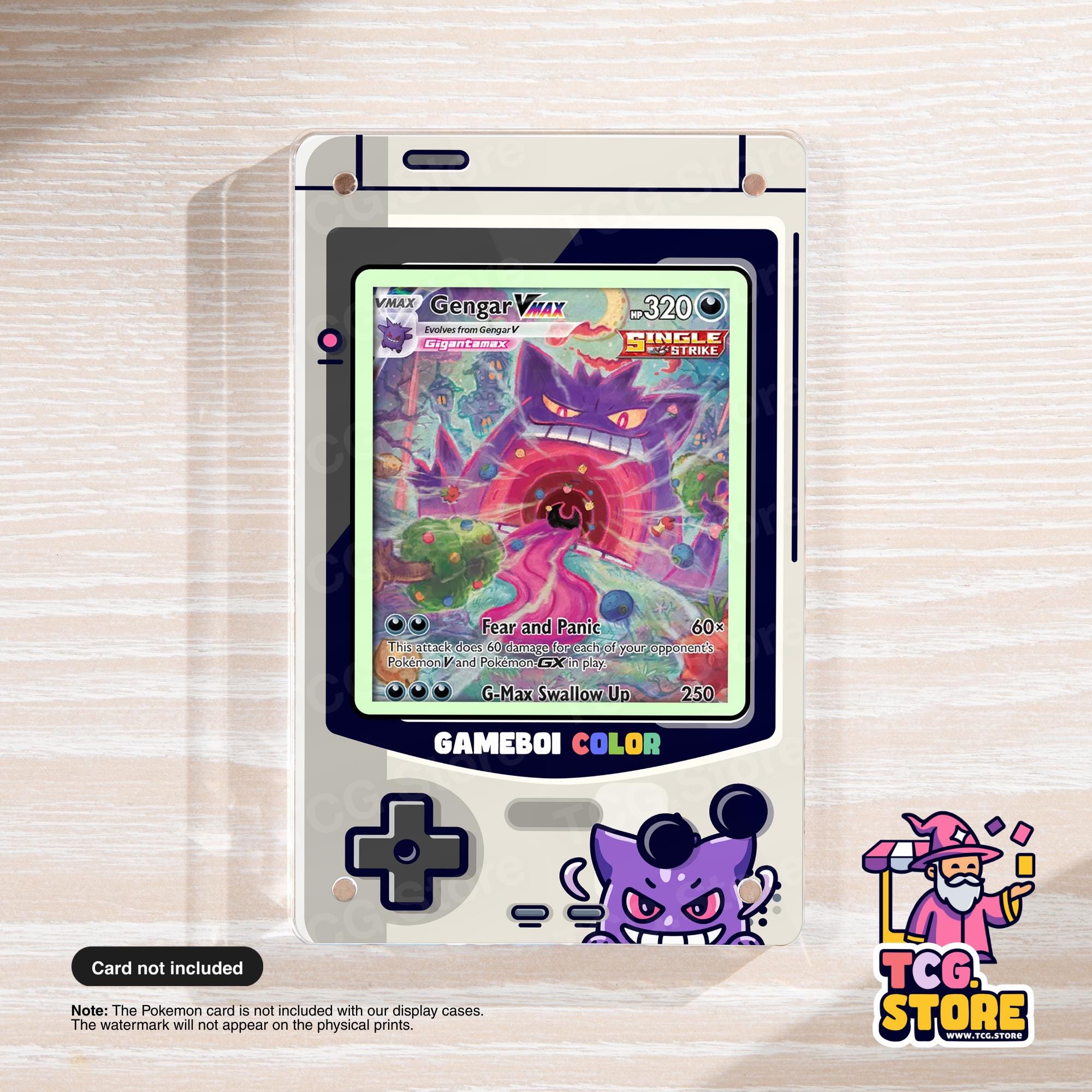 Gengar Gameboy Color Shell TCG.Store - TCGDotStore – Pokemon Card Display Cases & Stickers