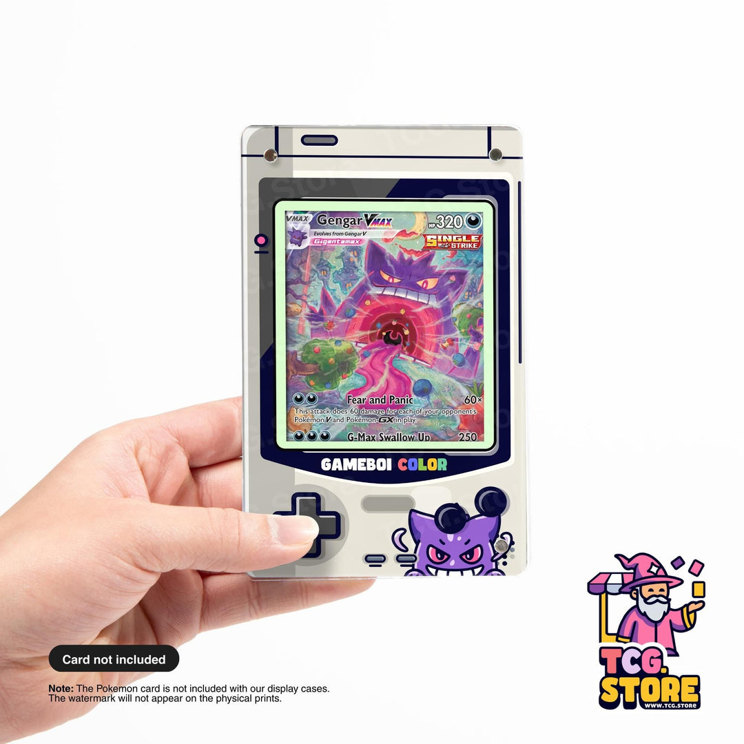 Gengar Gray Gameboy Color Pokémon Extended Art Display - TCG.Store - TCGDotStore