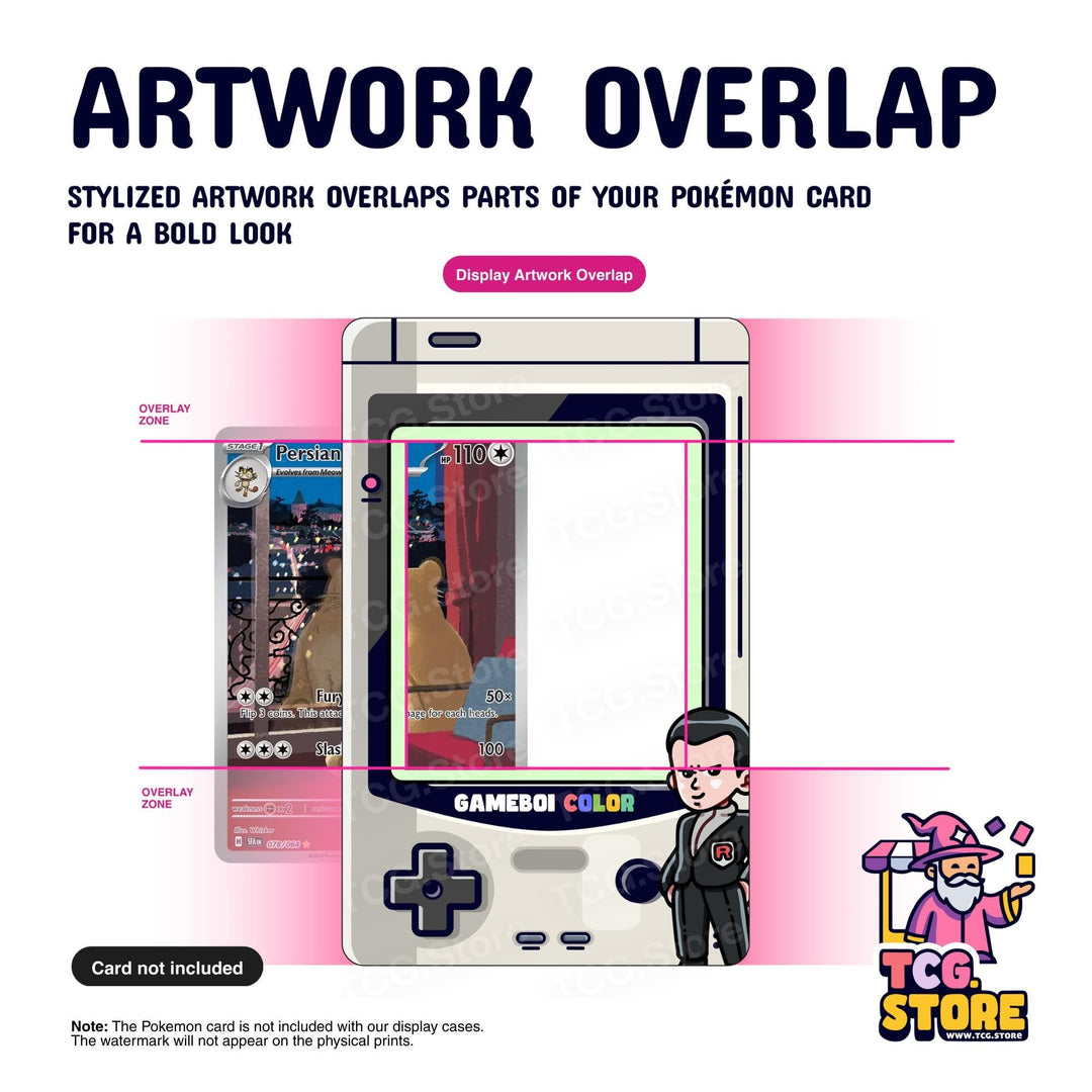 Giovanni Gray Gameboy Color Pokémon Extended Art Display - TCG.Store - TCGDotStore