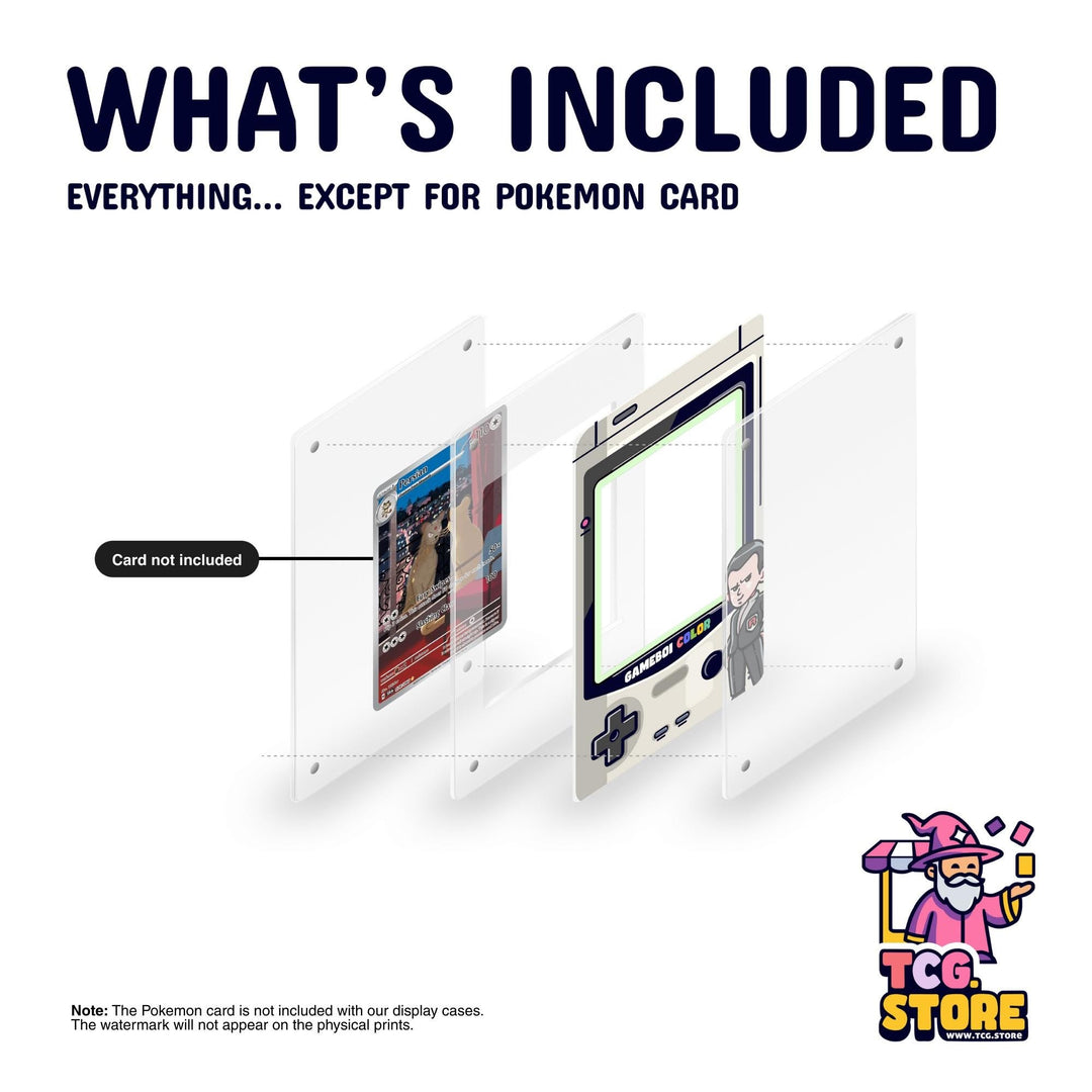 Giovanni Gray Gameboy Color Pokémon Extended Art Display - TCG.Store - TCGDotStore