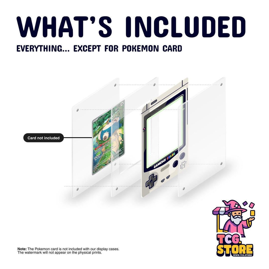 Gray Gameboy Color Pokémon Extended Art Display - TCG.Store - TCGDotStore