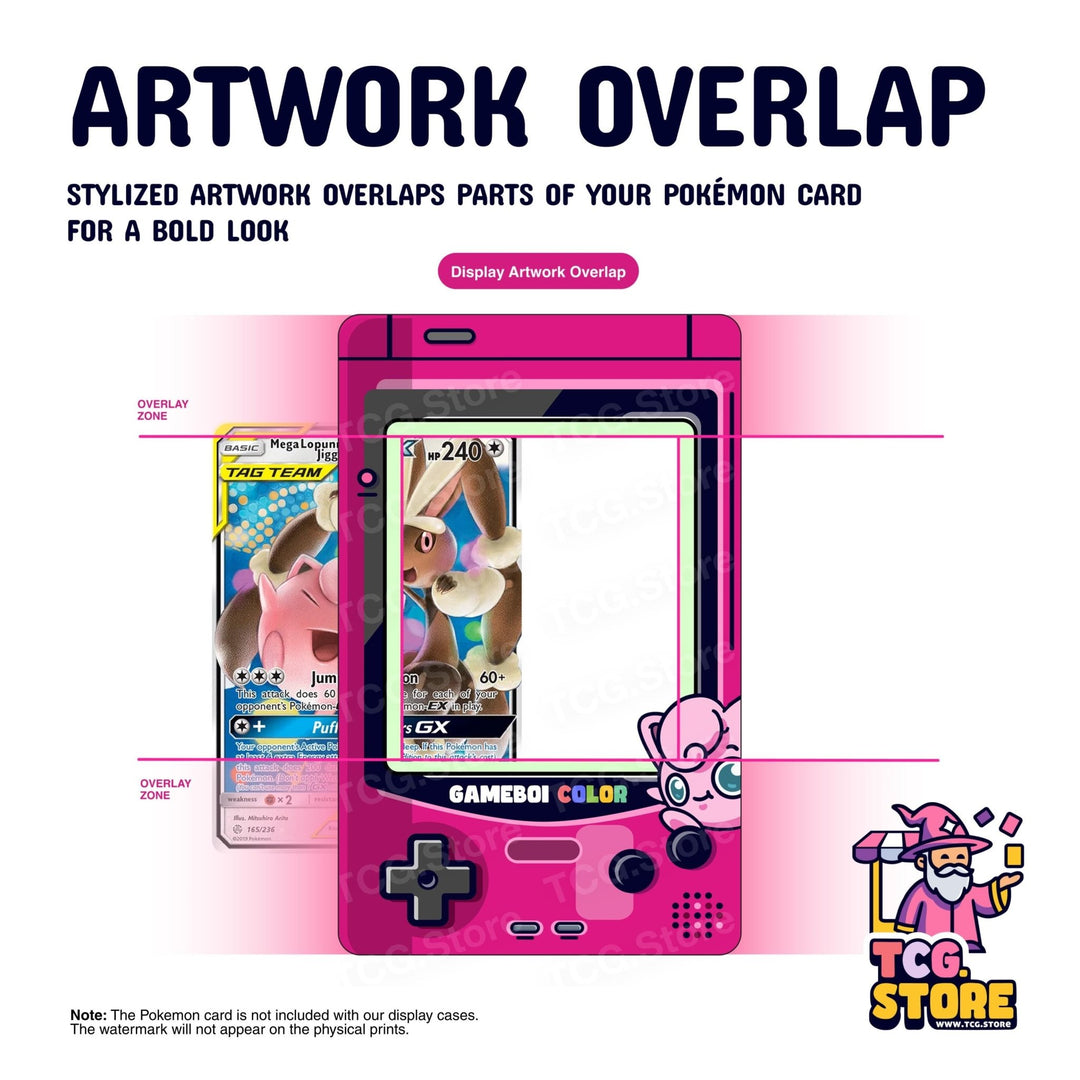 Jigglypuff Pink Gameboy Color Pokémon Extended Art Display - TCG.Store - TCGDotStore