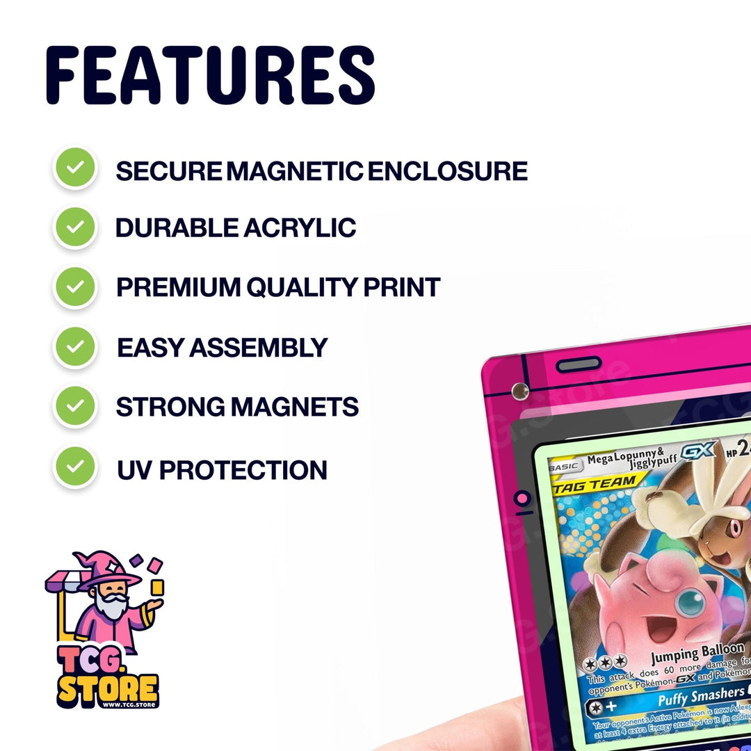 Jigglypuff Pink Gameboy Color Pokémon Extended Art Display - TCG.Store - TCGDotStore