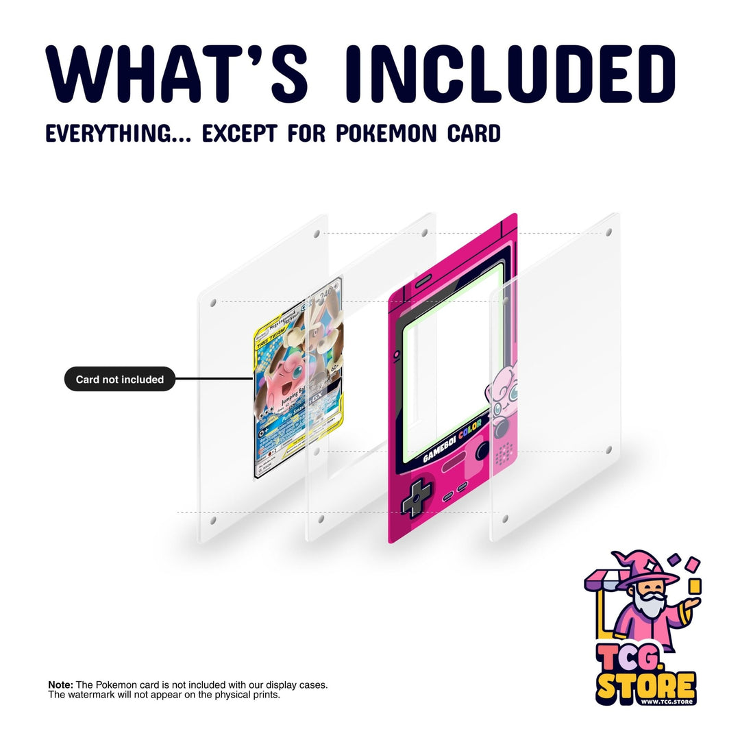 Jigglypuff Pink Gameboy Color Pokémon Extended Art Display - TCG.Store - TCGDotStore