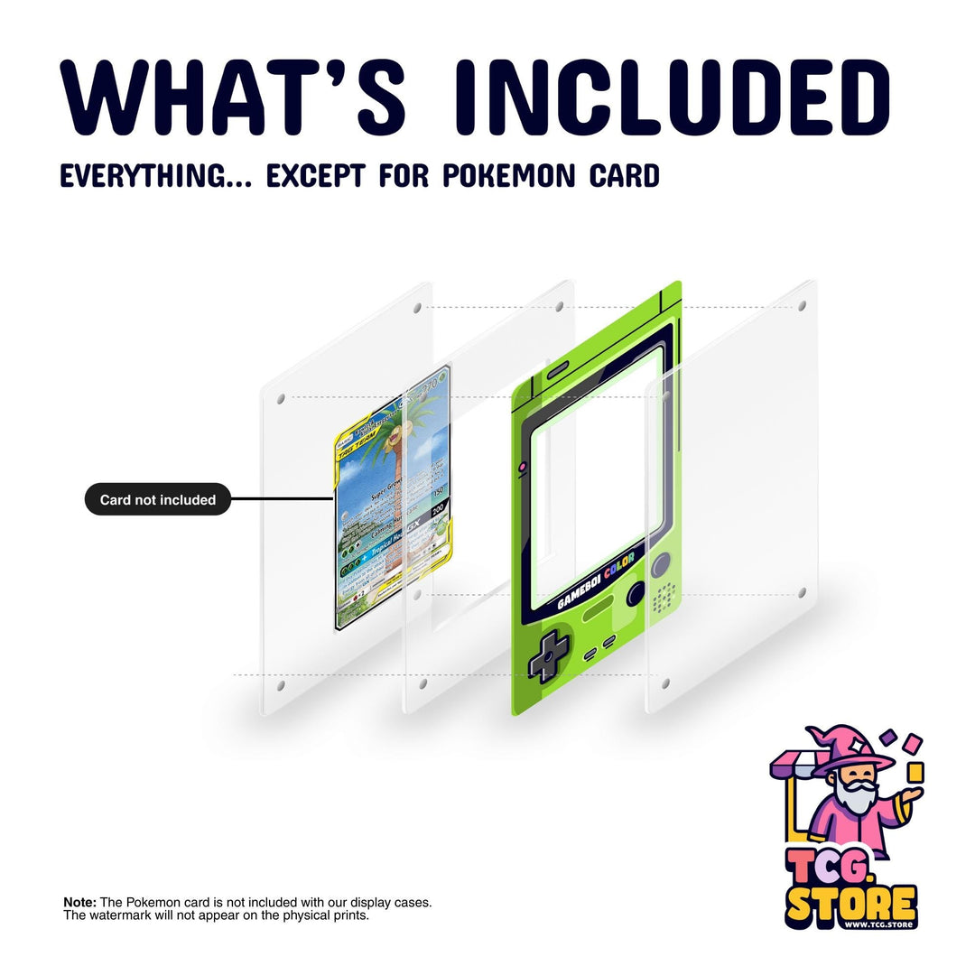 Kiwi Green Gameboy Color Pokémon Extended Art Display - TCG.Store - TCGDotStore
