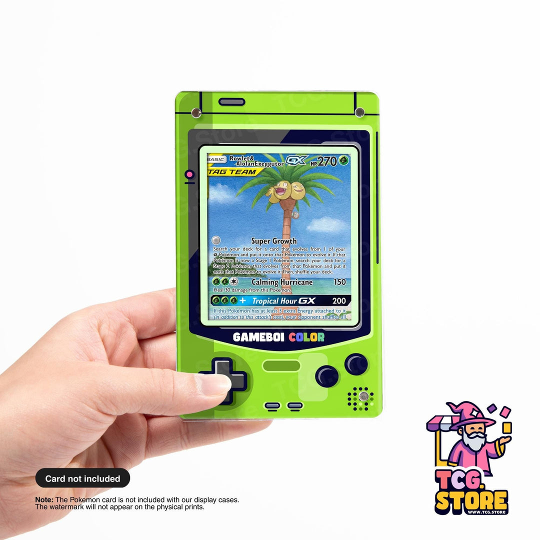 Kiwi Green Gameboy Color Pokémon Extended Art Display - TCG.Store - TCGDotStore