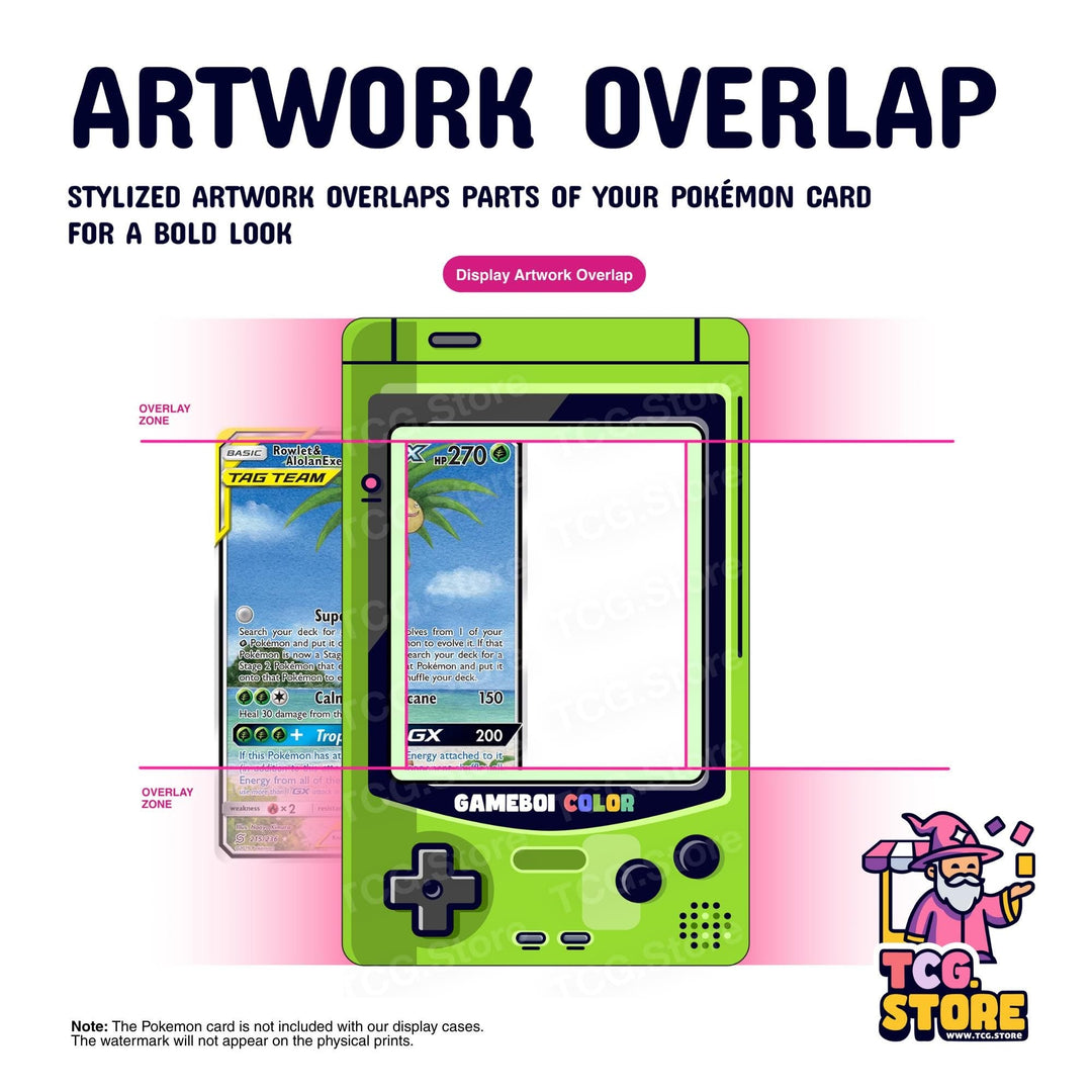 Kiwi Green Gameboy Color Pokémon Extended Art Display - TCG.Store - TCGDotStore