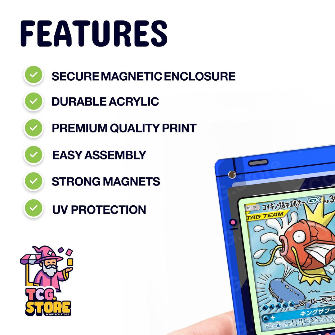 Magikarp Blue Gameboy Color Pokémon Extended Art Display - TCG.Store - TCGDotStore