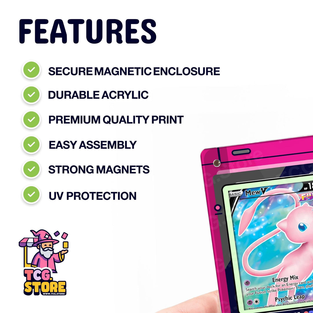 Mew Peeking Pink Gameboy Color Pokémon Extended Art Display - TCG.Store - TCGDotStore
