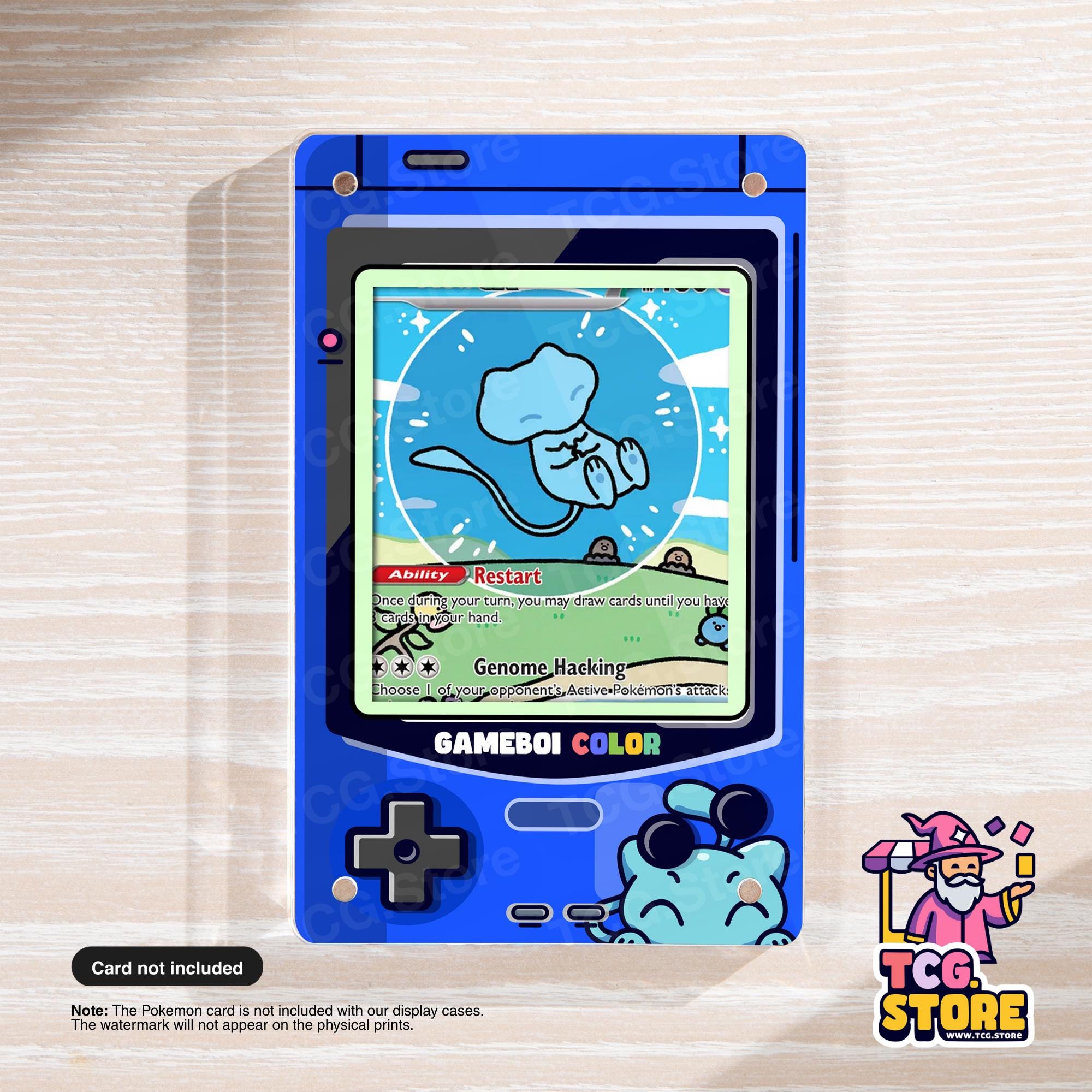Mew Shining Blue Gameboy Color Pokmon Extended Art Display TCG.Store - TCGDotStore Mew Shining Blue Gameboy Color Pokmon Extended Art Display TCG.Store - TCGDotStore