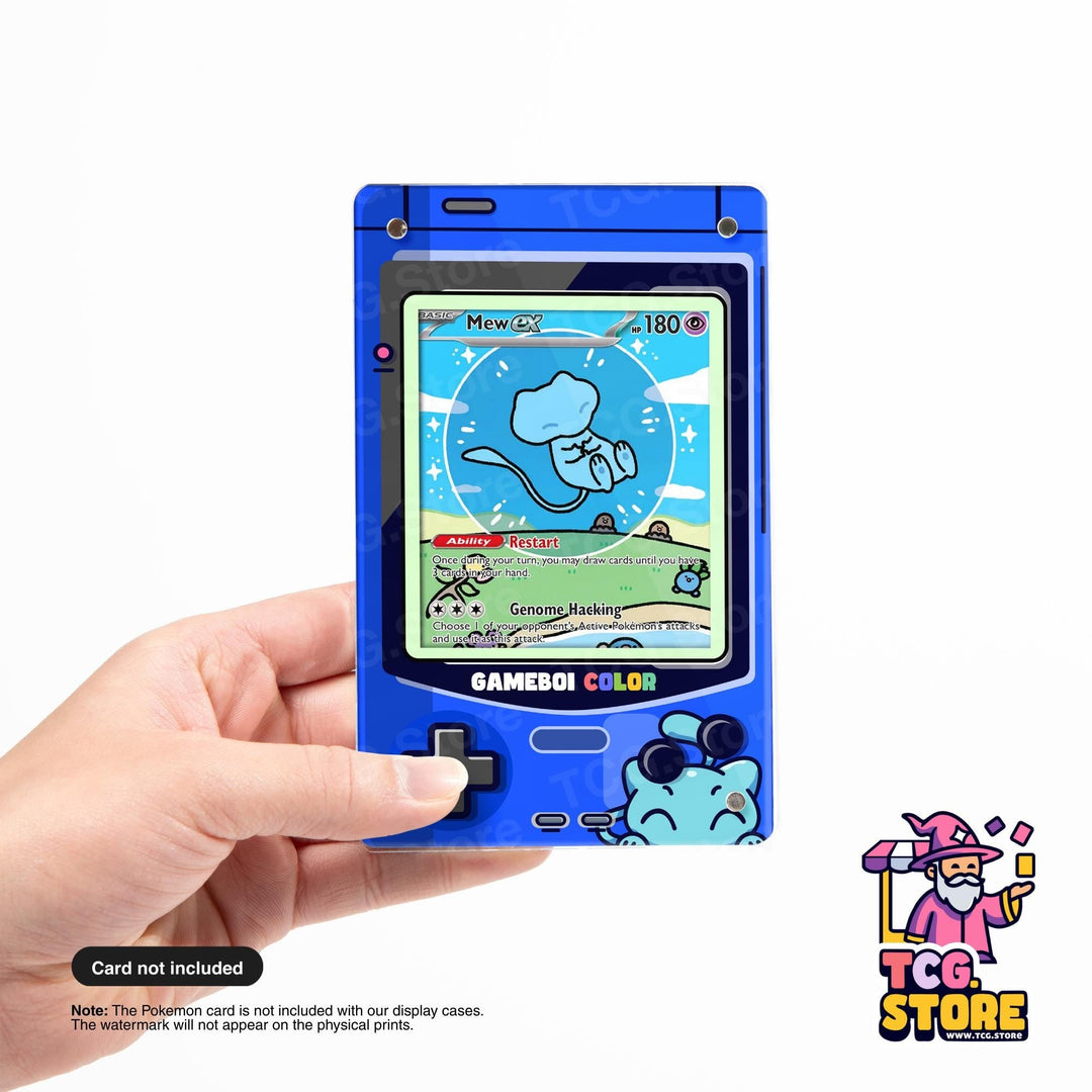 Mew Shining Blue Gameboy Color Pokémon Extended Art Display - TCG.Store - TCGDotStore